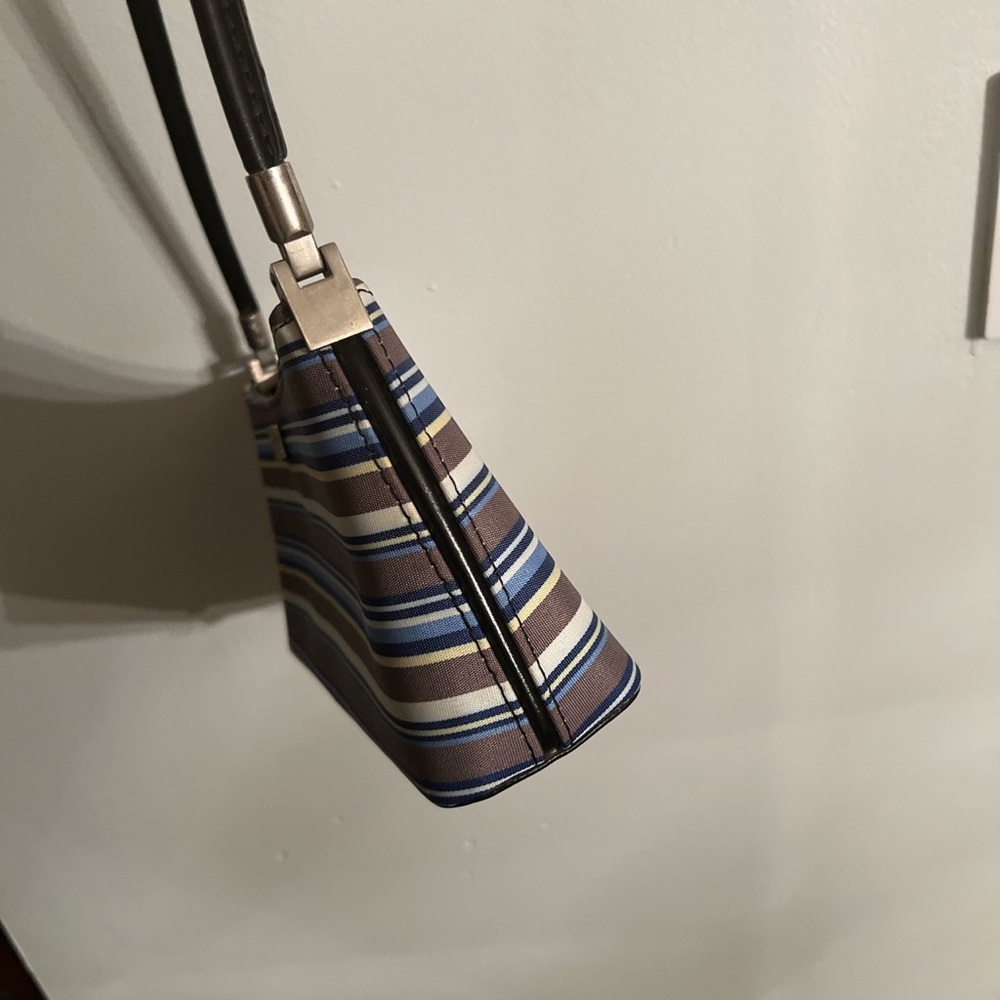 Sold Vintage Kate Spade  Logo Striped Shoulder Bag 💕NWOT 90s - Picture 6 of 9